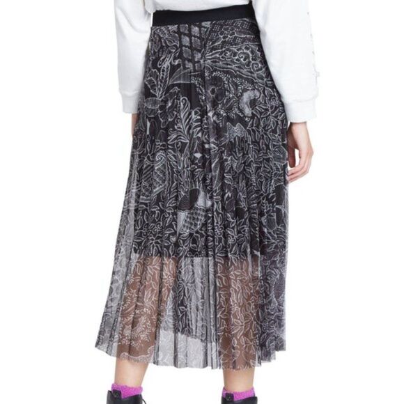 Desigual Women's Fabiola Pleated Midi Skirt - Picture 2 of 14